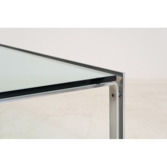 Image 1 of Vintage salontafel met perfect glas van Horst Bruning, 1970