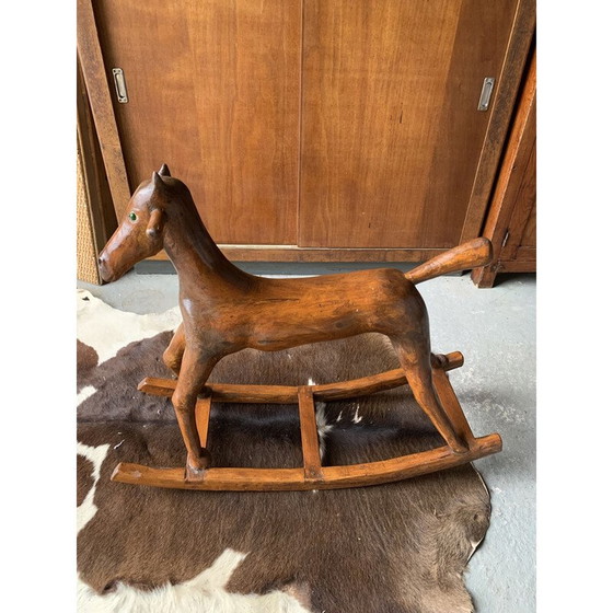 Image 1 of Vintage houten hobbelpaard