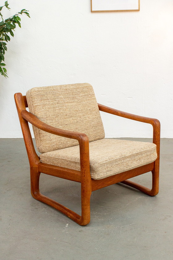 Image 1 of Vintage fauteuil Fauteuil Juul Kristensen massief teakhout