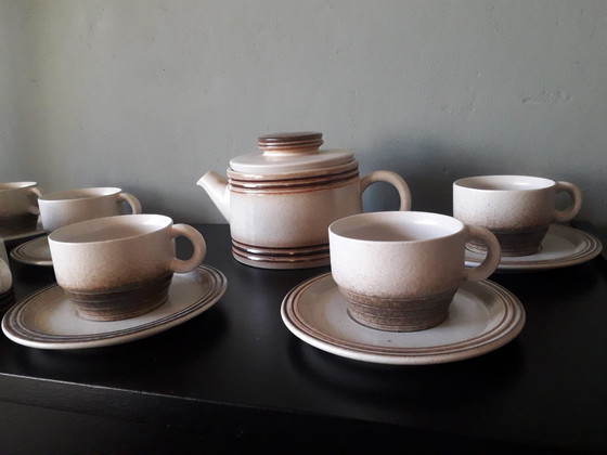 Image 1 of Mid Century Vintage Gerzit West Germany Koffie of Thee Servies, 15 Delig