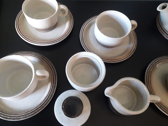 Image 1 of Mid Century Vintage Gerzit West Germany Koffie of Thee Servies, 15 Delig