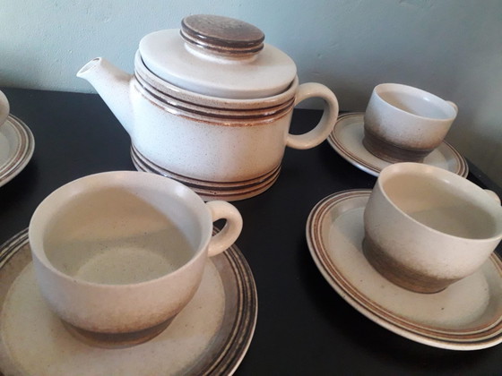 Image 1 of Mid Century Vintage Gerzit West Germany Koffie of Thee Servies, 15 Delig