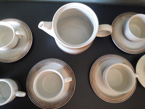 Image 1 of Mid Century Vintage Gerzit West Germany Koffie of Thee Servies, 15 Delig