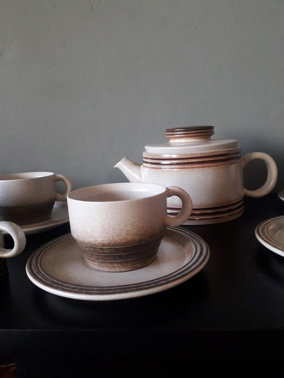 Image 1 of Mid Century Vintage Gerzit West Germany Koffie of Thee Servies, 15 Delig