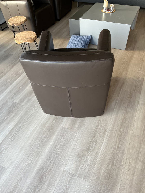 Image 1 of 3 Danca Bruine Leren Stoelen 