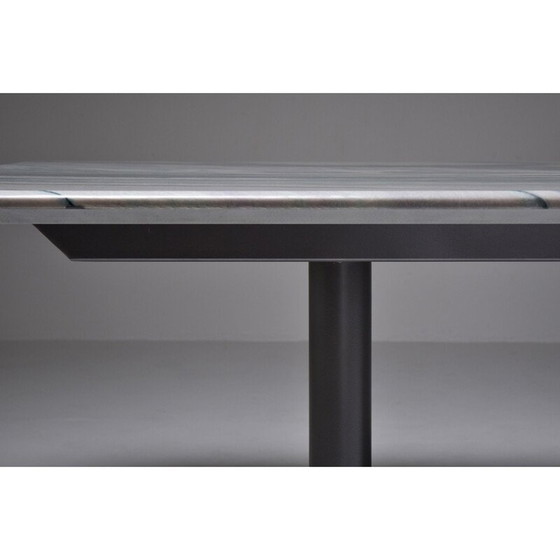 Image 1 of Vintage eettafel in grijs en paars marmer van Pia Manu België 1990