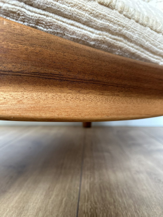 Image 1 of Gerenoveerde Vintage Scandinavische 70S Loungestoel - Massief Mahonie