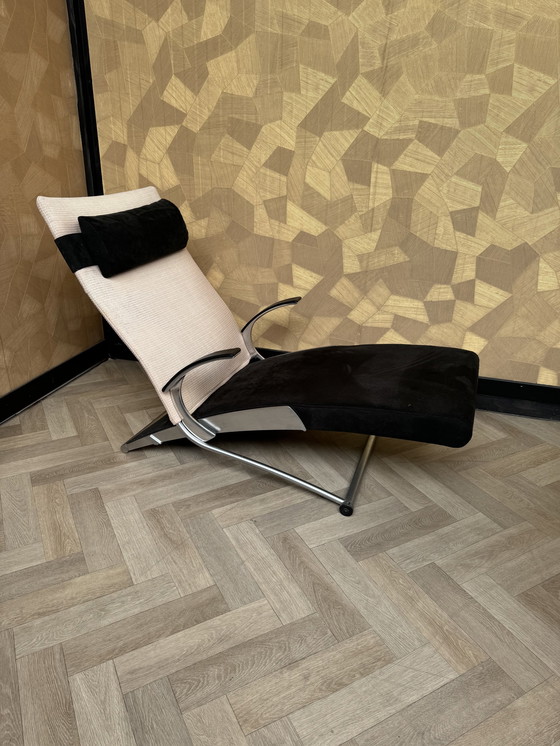 Image 1 of Chaise Lounge / Relaxfauteuil Van Interprofil, Ontwerper Joachim Nees, Model X Chair.   