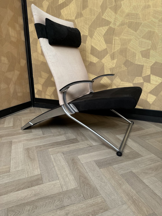 Image 1 of Chaise Lounge / Relaxfauteuil Van Interprofil, Ontwerper Joachim Nees, Model X Chair.   