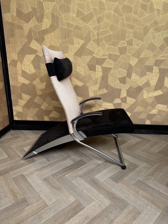 Image 1 of Chaise Lounge / Relaxfauteuil Van Interprofil, Ontwerper Joachim Nees, Model X Chair.   