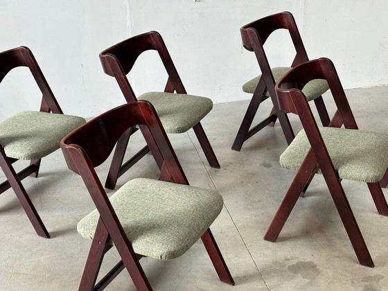 Image 1 of Mid century Italiaanse eetkamerstoelen, 1960