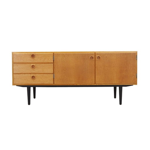 Vintage Deens essenhouten dressoir van Svend Langkilde, 1970