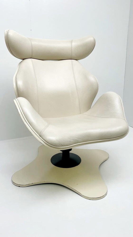 Image 1 of Vintage fauteuil Stokke Tok met ottoman Variér