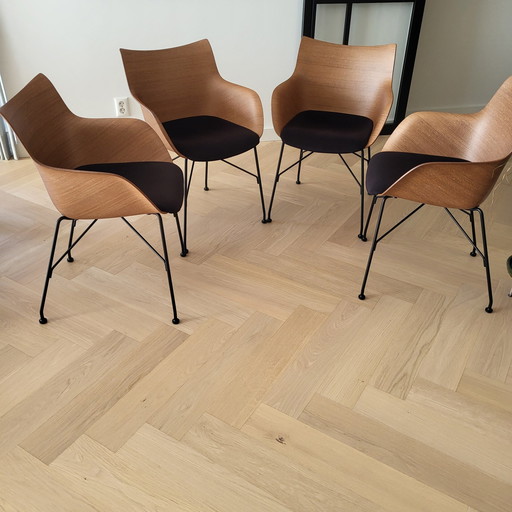 6x Kartell eetkamerstoelen van Philippe Starck