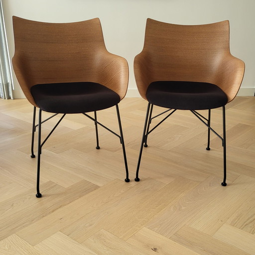 6x Kartell eetkamerstoelen van Philippe Starck