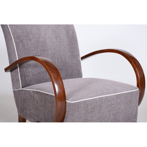 Image 1 of Paar vintage grijze Art Deco fauteuils, jaren 1930