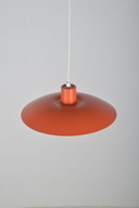Rode hanglamp PH 4/3 door Poul Henningsen voor Louis Poulsen, jaren '60
