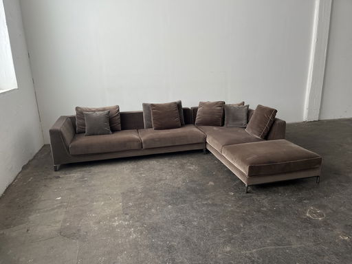 B&B Italia Sofa Ray in fluwelen stof