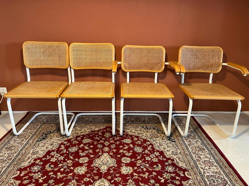 4x Vintage Cesca stoelen