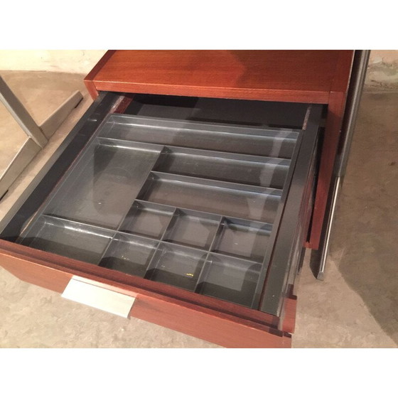 Image 1 of Vintage chromen bureau van Cees Braakman voor Pastoe, 1960