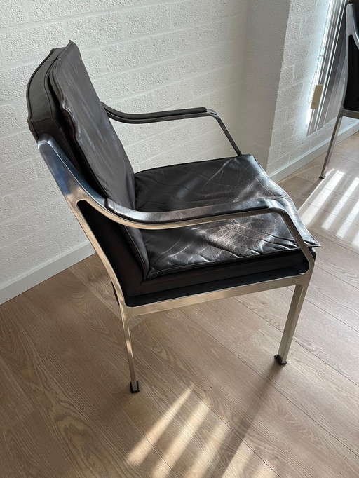 10 Vintage Walter Knoll Leather Lounge Chair