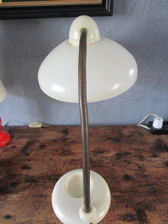 Image 1 of Prachtige Vroege Bureaulamp,Met Postzegelbakje.