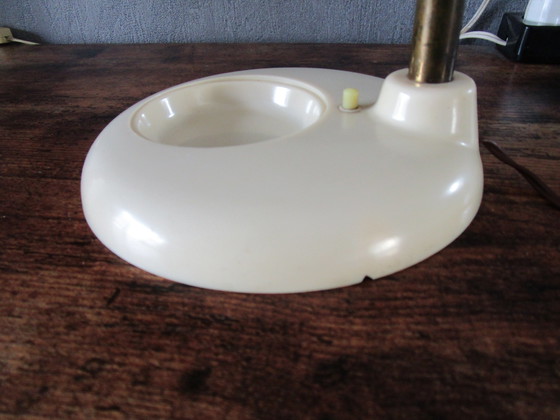 Image 1 of Prachtige Vroege Bureaulamp,Met Postzegelbakje.
