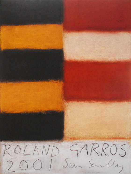 Image 1 of Sean Scully - original affiche Roland Garros 2001 - Galerie Lelong, Paris