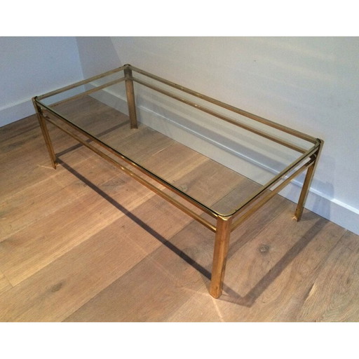 Vintage messing salontafel voor Broncz, 1970