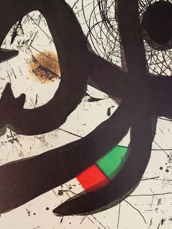 Image 1 of Authorized Original Colour Lithografie, Signed, High Quality, Getekend In De Plaat, Joan Miró.