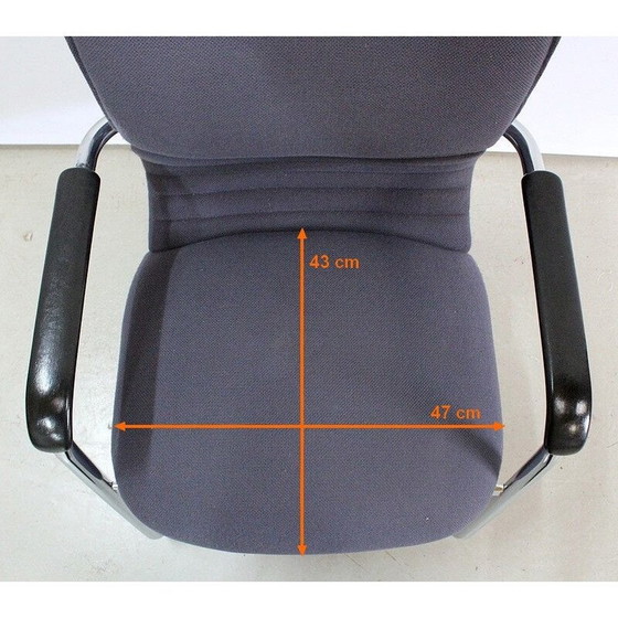 Image 1 of Paar vintage chromen metalen fauteuils van Comforto Haworth