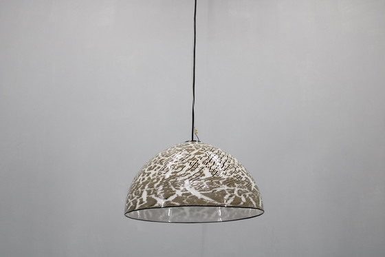 Image 1 of 1970S Italiaanse glazen hanglamp