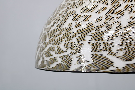 Image 1 of 1970S Italiaanse glazen hanglamp