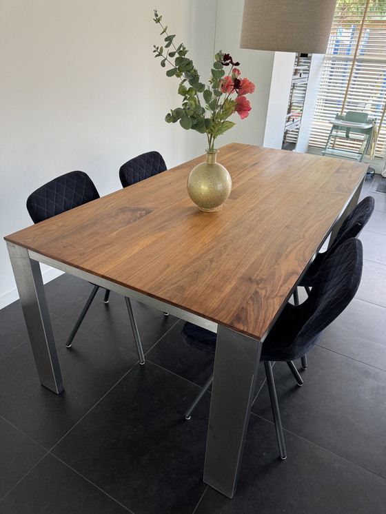 Image 1 of Bert Plantagie Eettafel Premium Notenhout Edge