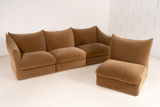 Fluwelen modulaire sofa van Ipe Bologna