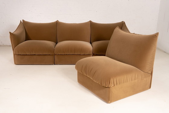 Image 1 of Fluwelen modulaire sofa van Ipe Bologna