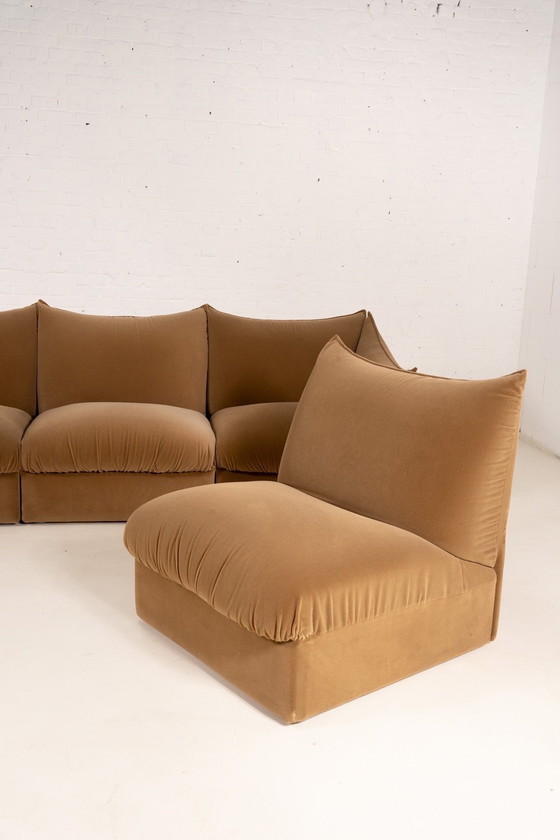 Image 1 of Fluwelen modulaire sofa van Ipe Bologna