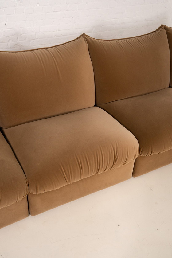 Image 1 of Fluwelen modulaire sofa van Ipe Bologna