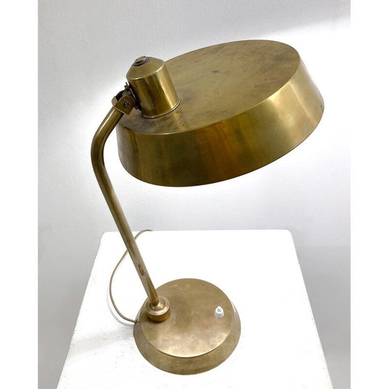 Image 1 of Vintage messing bureaulamp, Italië 1960