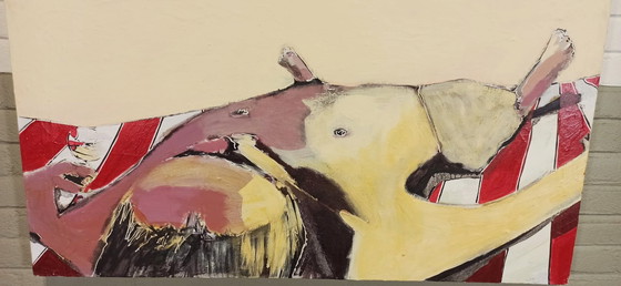 Image 1 of Gesigneerd origineel schilderij, 'Suntrapped', A. Wicks