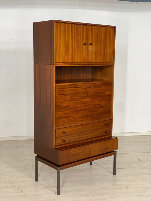 Mid Century hoge kast woonkamer secretaire vintage