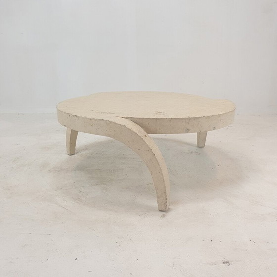 Image 1 of Vintage Mactan stenen salontafel, jaren 1980