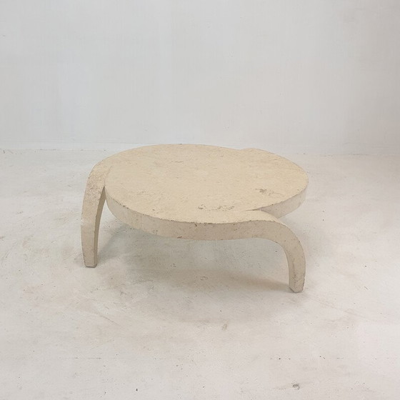 Image 1 of Vintage Mactan stenen salontafel, jaren 1980