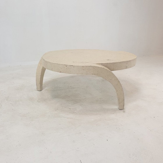 Image 1 of Vintage Mactan stenen salontafel, jaren 1980