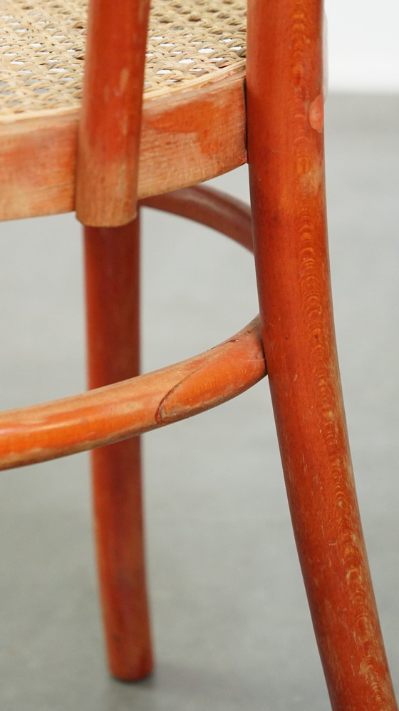 Image 1 of 2x Rode Vintage Bistrostoelen