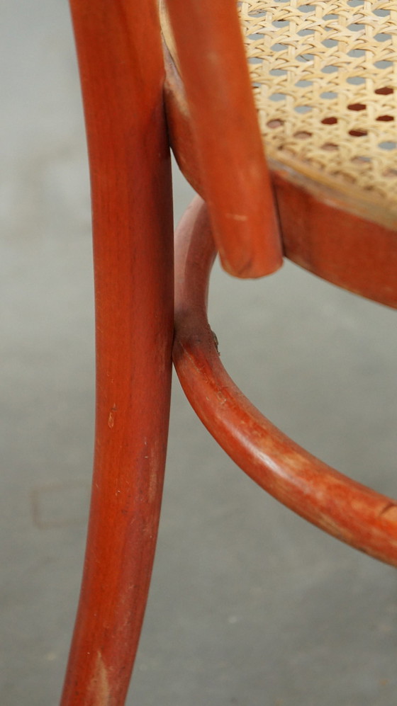 Image 1 of 2x Rode Vintage Bistrostoelen