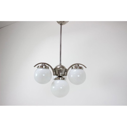 Vintage Art Deco kroonluchter, Tsjecho-Slowakije jaren 1930