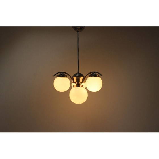 Image 1 of Vintage Art Deco kroonluchter, Tsjecho-Slowakije jaren 1930