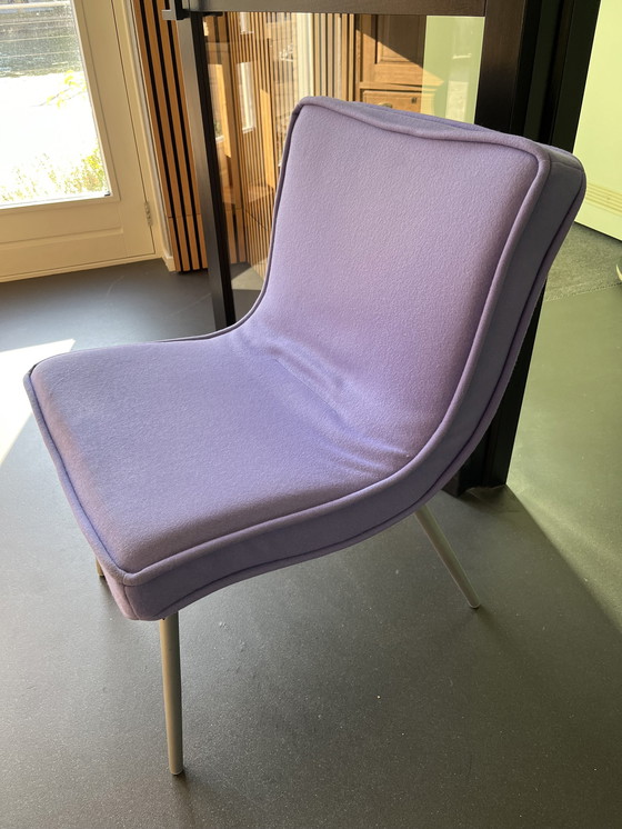 Image 1 of 2X Ligne Roset Eetkamerstoelen Door  Pascal Morgue