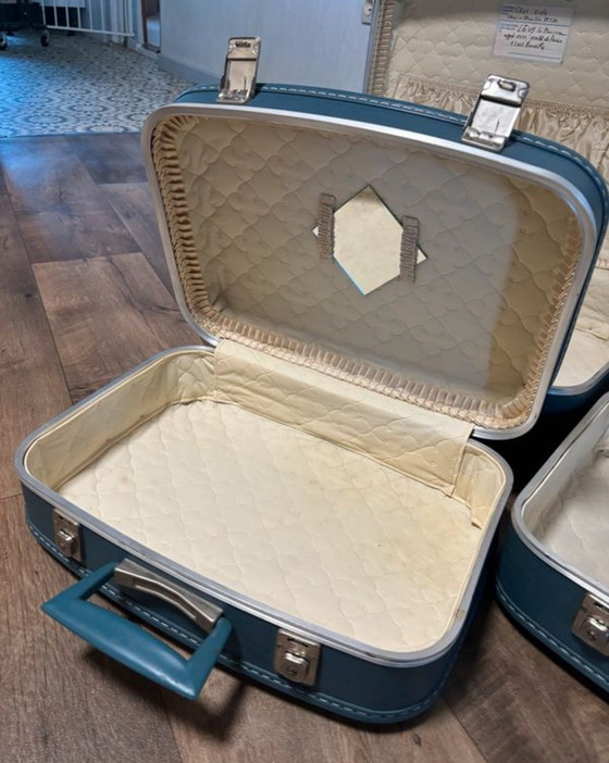 Image 1 of Trio De Valise Air France Vintage Année 70